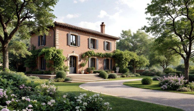 Nella campagna romana, una villa in mattoni reinterpreta lo stile nordico