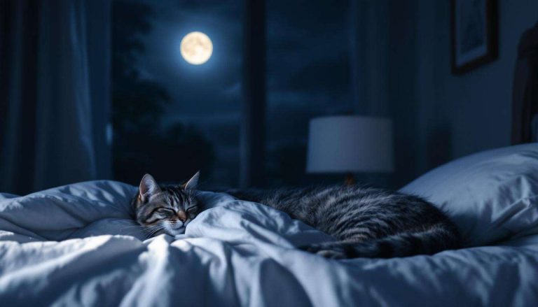 Il motivo per cui il gatto dorme ai piedi del letto ogni notte